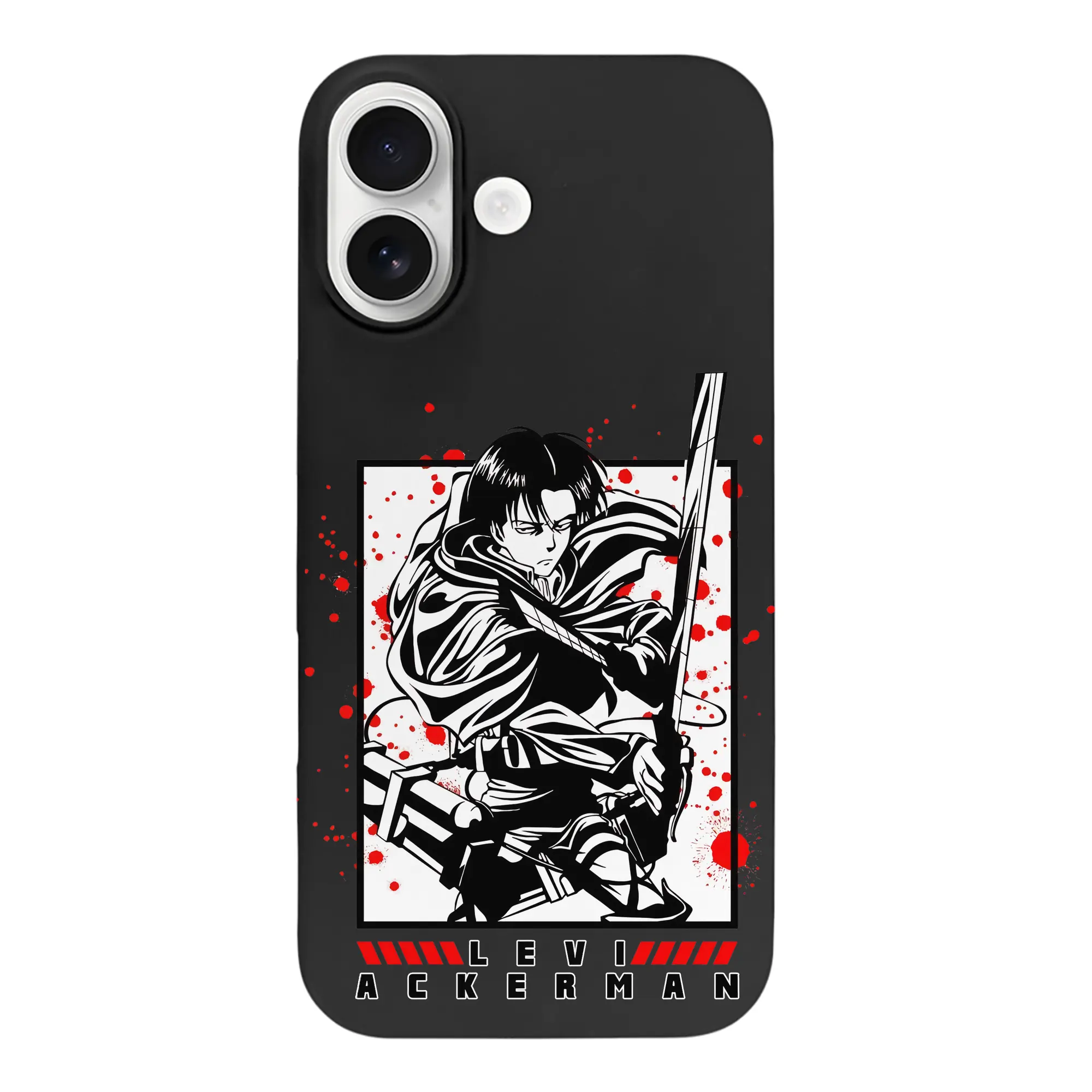 進撃の巨人 グッズ リヴァイ・アッカーマン - iPhone 17 シリーズ シリコンケース 薄型 耐衝撃 指紋防止 ソフトタッチカバー 精密フィット 傷防止 保護ケース iPhone 17/17 Air/17 Pro/17 Pro Max 対応